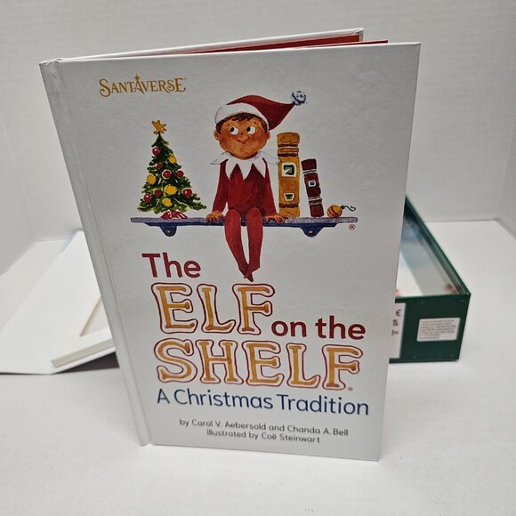 The Elf on the Shelf A Christmas Tradition Set Boy Plush Book Keepsake Box 2005 - Picture 9 of 14